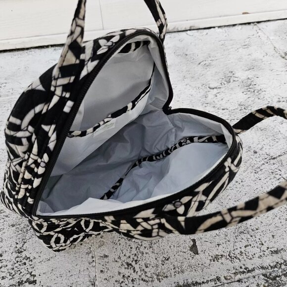 Vera Bradley Women Lunch Bag Black/White Floral Bag - Picture 14 of 14